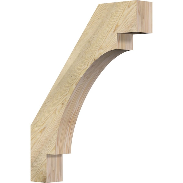 Ekena Millwork 4"W x 24"D x 30"H Merced Rough Sawn Knee Brace, Douglas Fir BRC04X24X30MRC00RDF - main